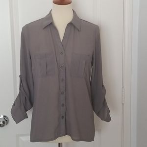 The Arte by Zenana long sleeve button down blouse